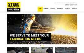 D04 - Website nhà máy thép, web Steelworks , web công nghiệp thép