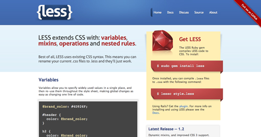LESS: Lập trình CSS linh động và nâng cao